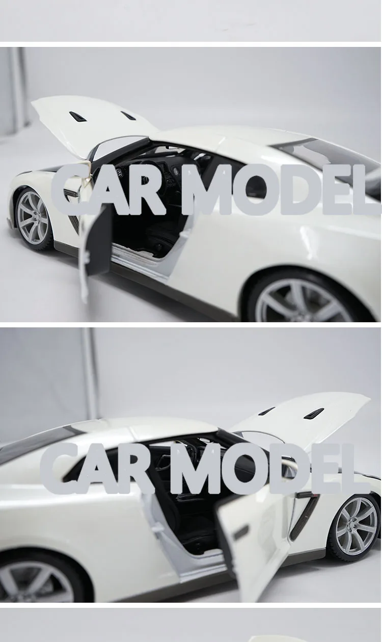 1:18 Масштаб сплава игрушечных транспортных средств GTR R35 спортивный автомобиль модель детских игрушечных автомобилей авторизованный игрушки для детей