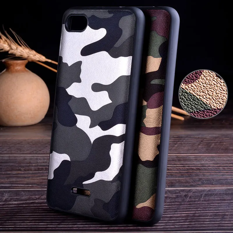 Камуфляжный чехол AIORIA для Xiaomi Redmi 6 6A мягкие ТПУ жесткие поликарбонатные чехлы с