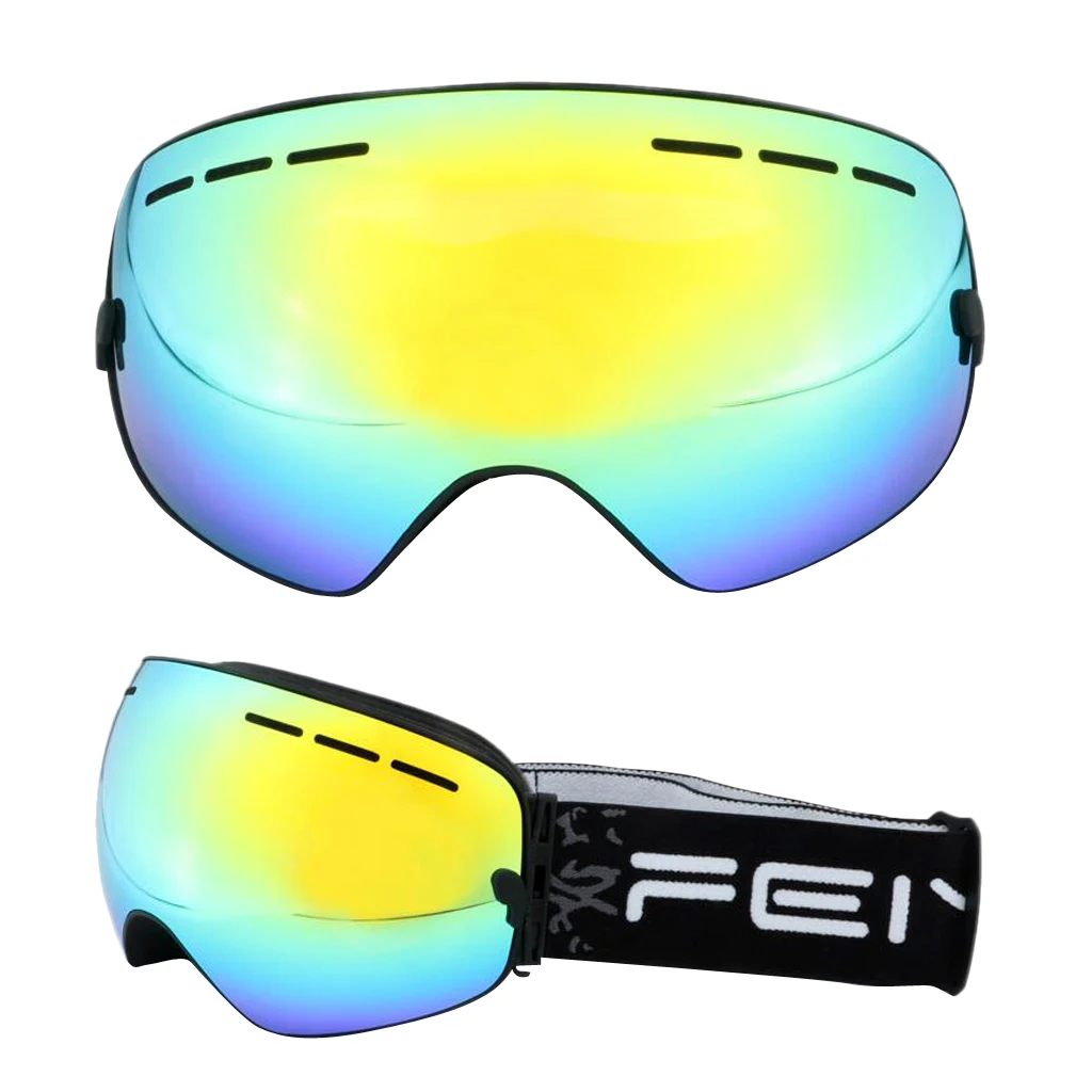 Взрослый лыжный шлем + лыжные очки для катания на лыжах сноуборде зимнего спорта