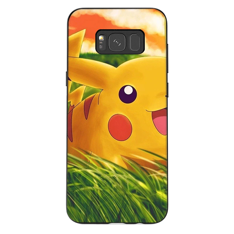 Мобильный Силиконовый чехол для телефона для samsung J6 A70 A60 A50 A40 A30 A20 A10 A9 A8 A7 6 A5 A3 крышка покемонов персонажей сумка в форме ракушки