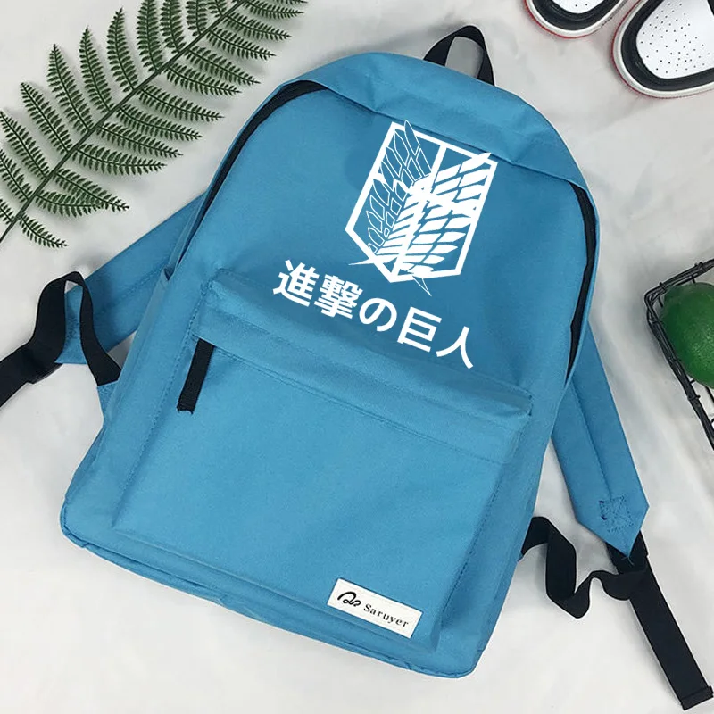 

Attack on Titan Shingeki No Kyojin mochilas bolsas anime travel designer sac femme ladies backpack
