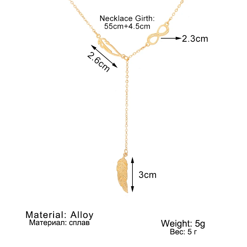 

ZOVOLI Golden Feather Pendant Thin Chain Necklace Statement Choker Necklaces For Women Goth Jewlery Accessories 2020 Gifts