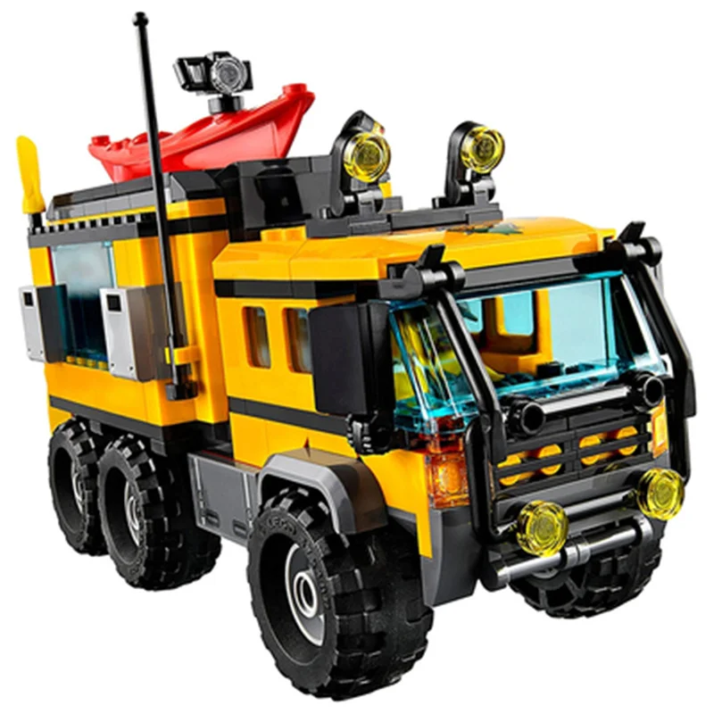 

10711 City Series Jungle Mobile Laboratory 60160 Children's Building Block Toy Gifts