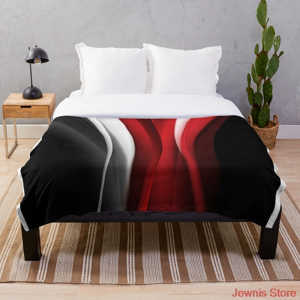 

Red And White Throw Blanket Bedspread Soft Throw Bed Sofa Cover For Kids Child Girls Boys Christmas Xmas Gift