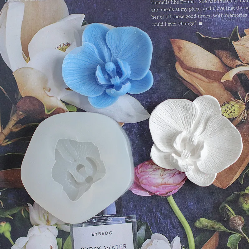 

New Rose Shape Silicone 3D Soap Mold Fondant Cake Mold Cupcake Jelly Candle Candy Chocolate Decoration Baking Tool Moulds