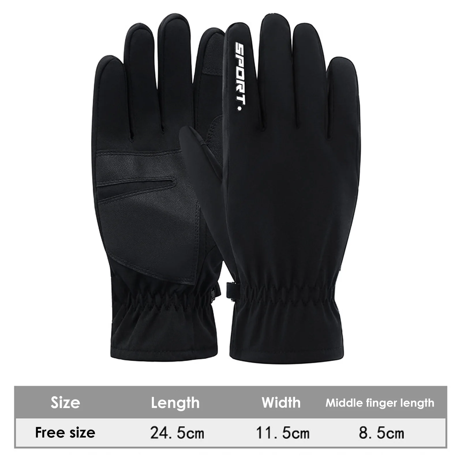 

Winter Outdoor Soft Elastic Breathable Windproof & Waterproof Snow Ski Gloves Warm Mountain Climbing Gloves For Men