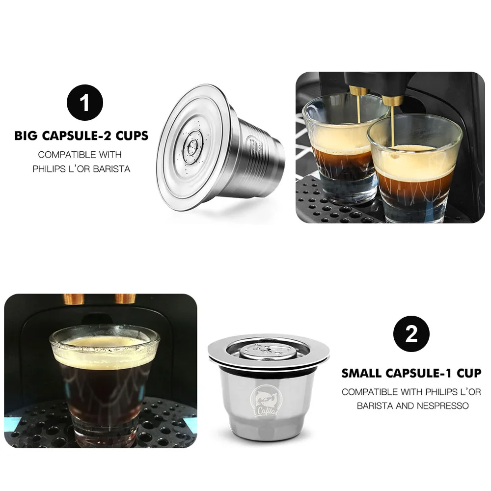 Многоразовые кофейные капсулы icafilas для кофемашины Nespresso фильтрующая машина