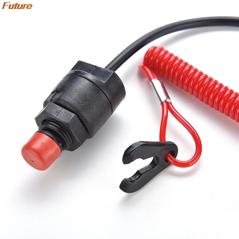 

New General Boat Outboard Engine Motor Kill Stop Switch & Safety Tether Lanyard