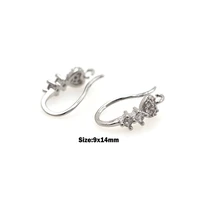 diy jewelry making supplies accessories earrings jewelry u shaped zircon ear hooks