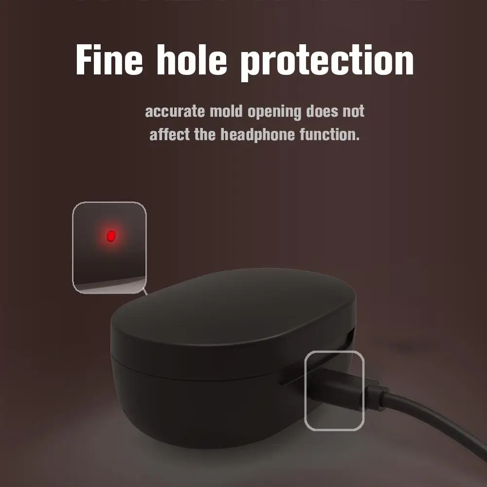 Противоударный гибкий силиконовый чехол комплексный защитный для Xiaomi Redmi Airdots TWS