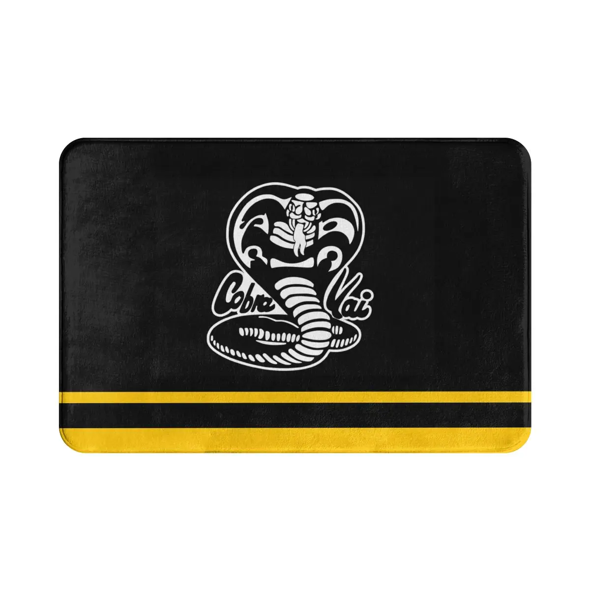 

Cobra Kai Strike First Karate children's logo non-slip flannel pad, easy to clean without damaging the floor, 40x60cm