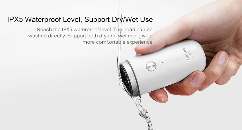 SOOCAS SO WHITE ED1 Xiaomi Mijia мини-электробритва бритва USB перезаряжаемая портативная триммер для бороды моющаяся Мужская сухая влажная бритва