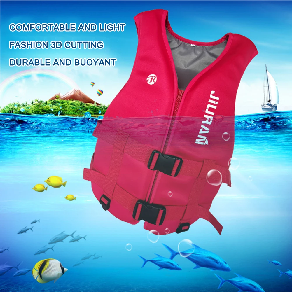

Outdoor Swimming Boating Skiing Sailing Driving Vest Life Jacket Neoprene for Adult Children Survival Suit Water Sports Safety