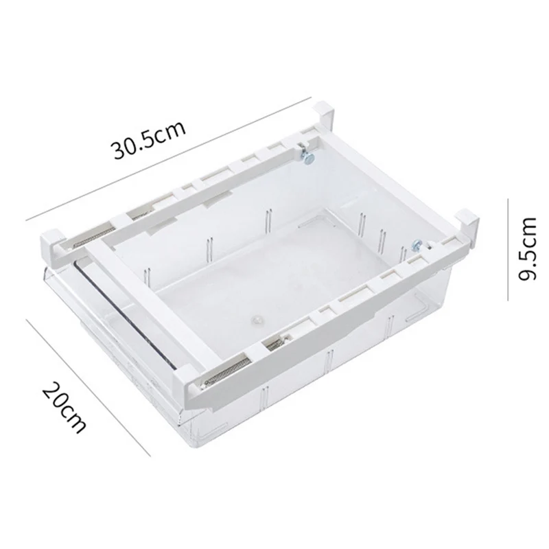 

Refrigerator PET Transparent Drawer Compartment Rectangular Storage Box Household PR Sale