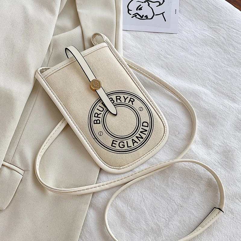 Женский минималистичный тканевый чехол для сотового телефона сумка на плечо