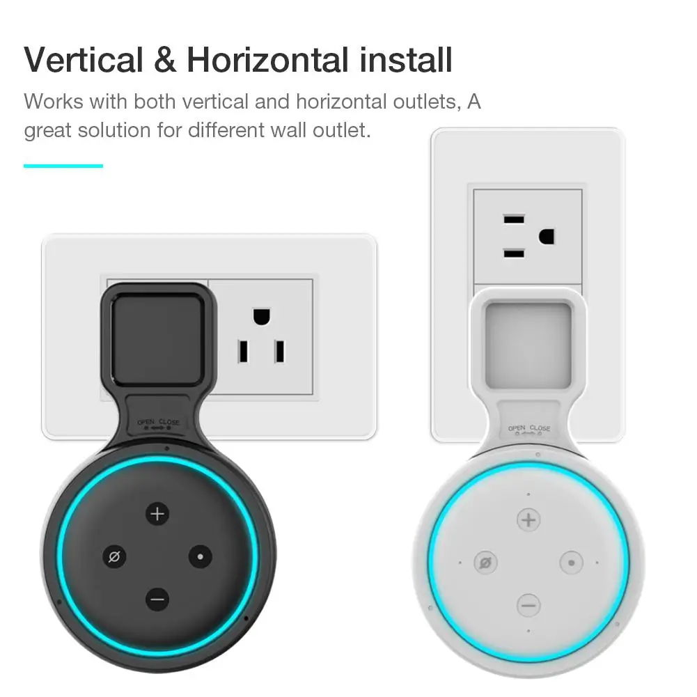 Новый настенный держатель для розетки кронштейн шнура Amazon Echo Dot 3rd голосовой