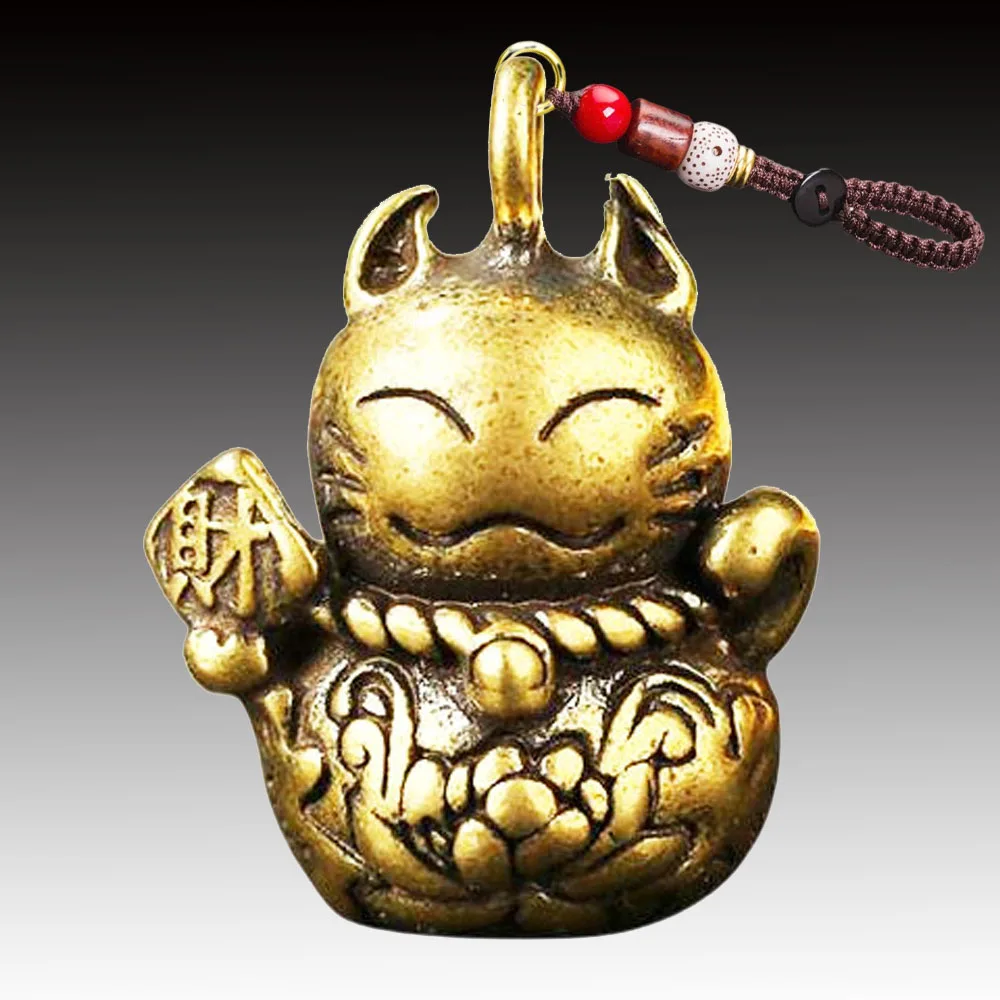 

Lego Minifigures Cat Pendant Brass Fortune Cat Pendant Car Decoration Pendant Copper Animal CN(Origin) China