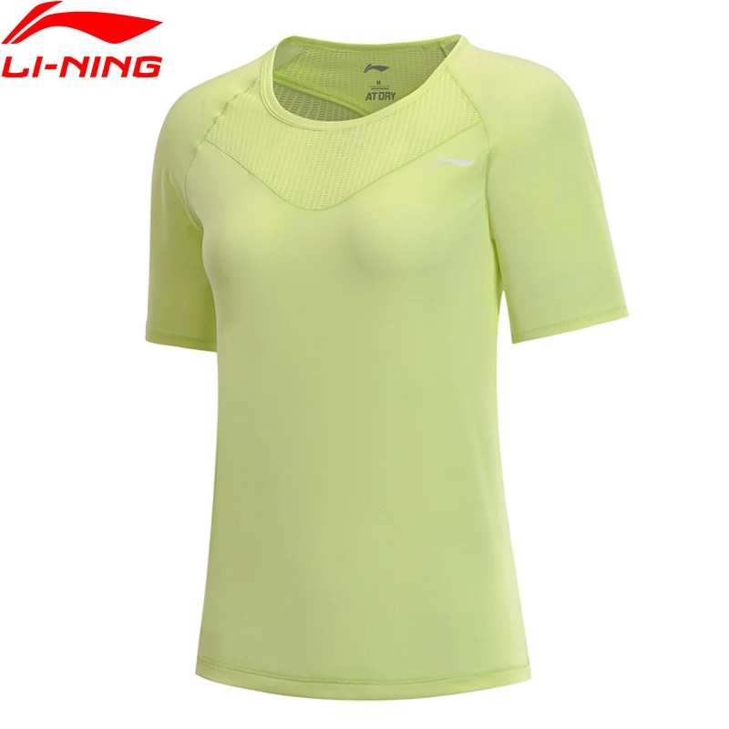 Женская футболка для тренировок Li-Ning облегающая дышащая из 92% полиэстера 8%