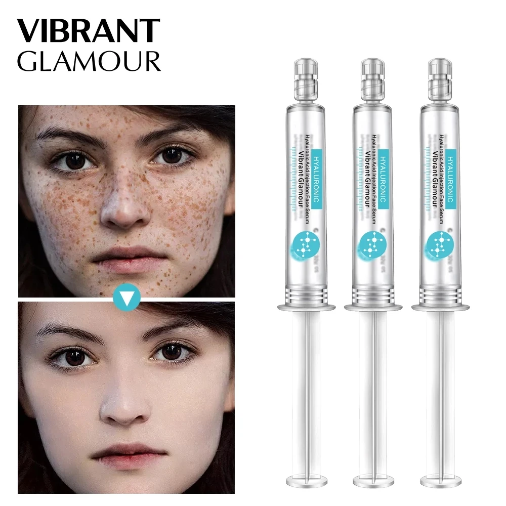

VIBRANT GLAMOUR Hyaluronic Acid Face Serum Anti Aging Wrinkle Collagen Shrink Pores Essence Moisturizing Whitening Skin Care