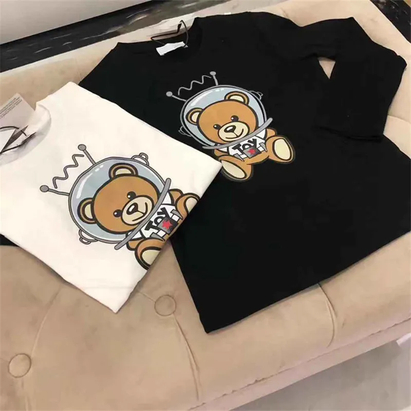 Toddler Boys Tshirts Girl Boy Tshirt Children Tops Long Sleeve T Shirt For Boys Kids Cartoon bear baby Clothes