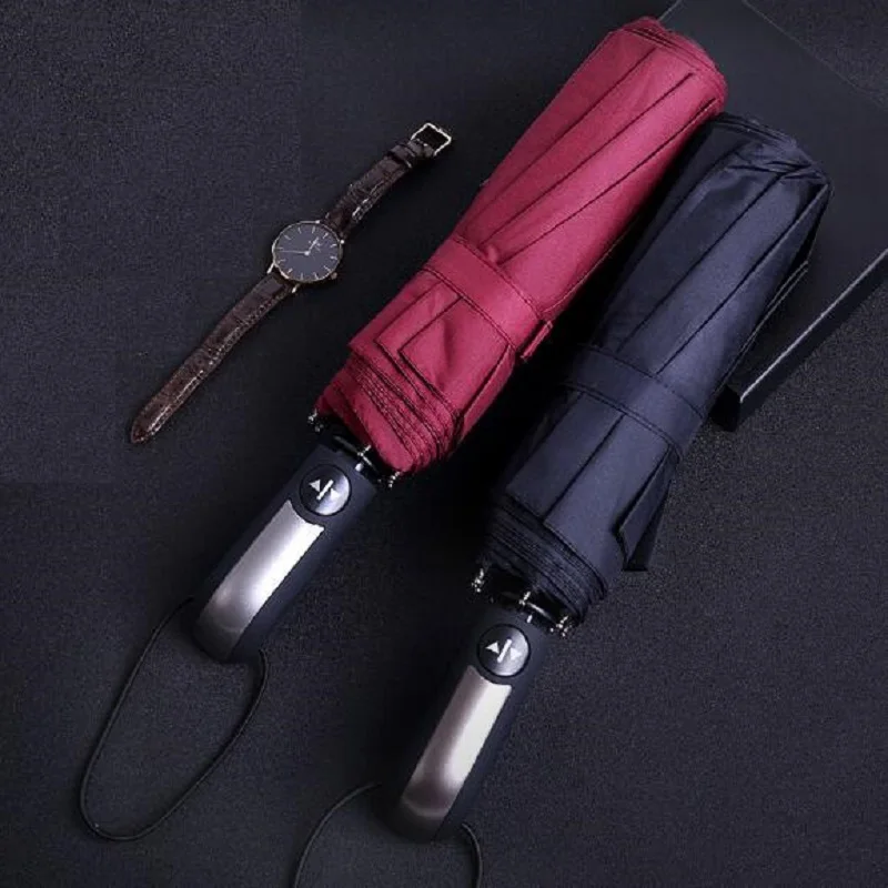 Прочный Ветрозащитный Мужской Зонт 9K полностью автоматический ветрозащитный