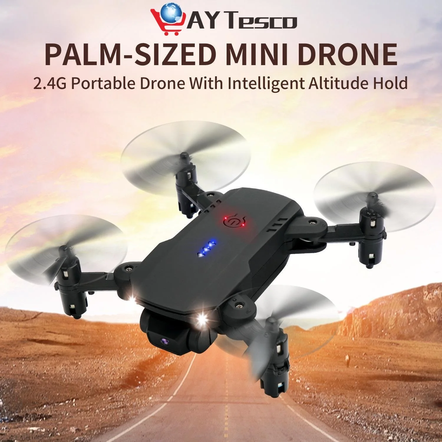 

Mini Folding RC Drone Aerial Photography HD 4k Camera Quadcopter Air Pressure Fixed Height Long Endurance Drone rc plane poplts