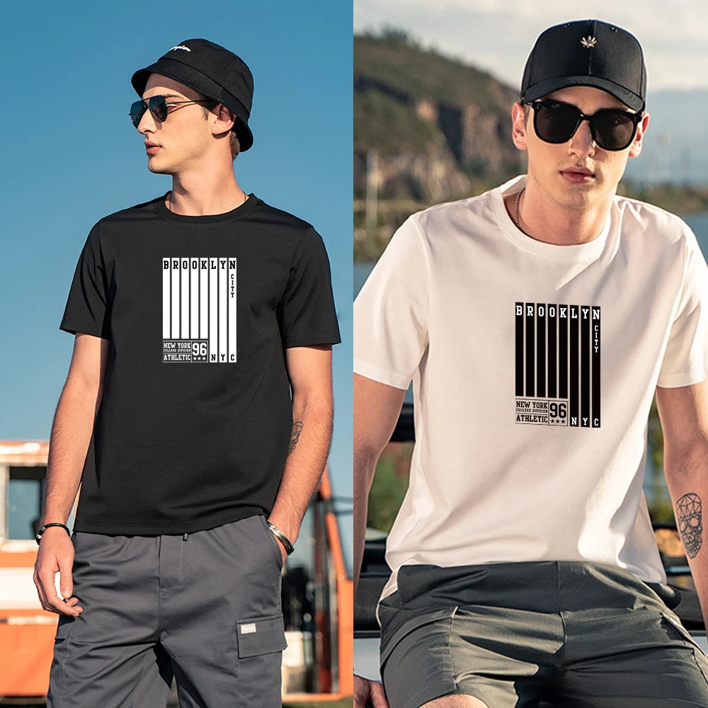 

tshirt fashion men's printed T-shirt Brooke short-sleeved shirt cotton T-shirt comfortable oversized T-shirt