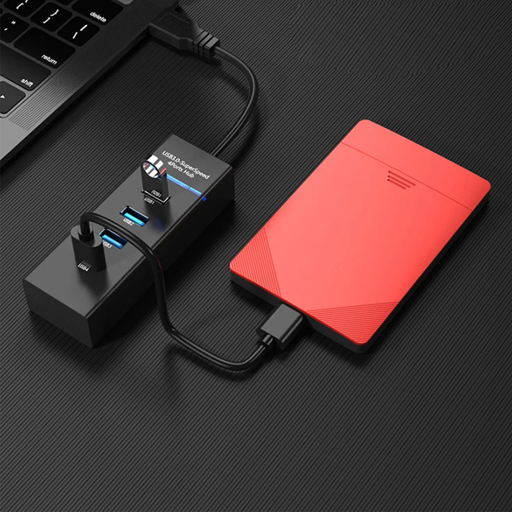 

USB HUB USB 3.0 Adapter Splitter USB 2.0 Desktop Docking Station For Laptop Macbook Tablet PC Office Cable Length 30cm 120cm