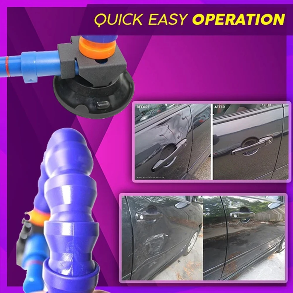 

New 45CM Portable Car Dent Repair Gadget Heavy Duty Hand Pump Suction Cup With Flexible Gooseneck Pipe For PDR LED Lamp Holder