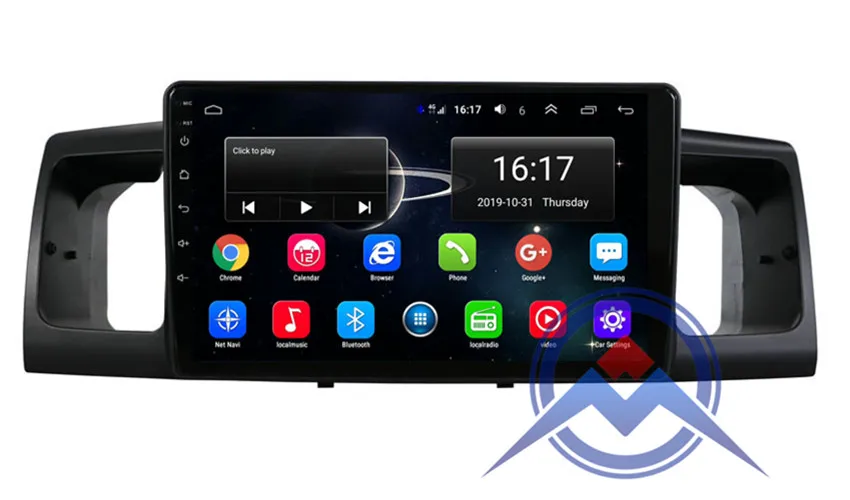 ZOHANAVI 2.5D экран Android 9,0 автомобильный мультимедийный плеер dvd gps авто радио для toyota Corolla E120 e 120 BYD F3 wifi стерео