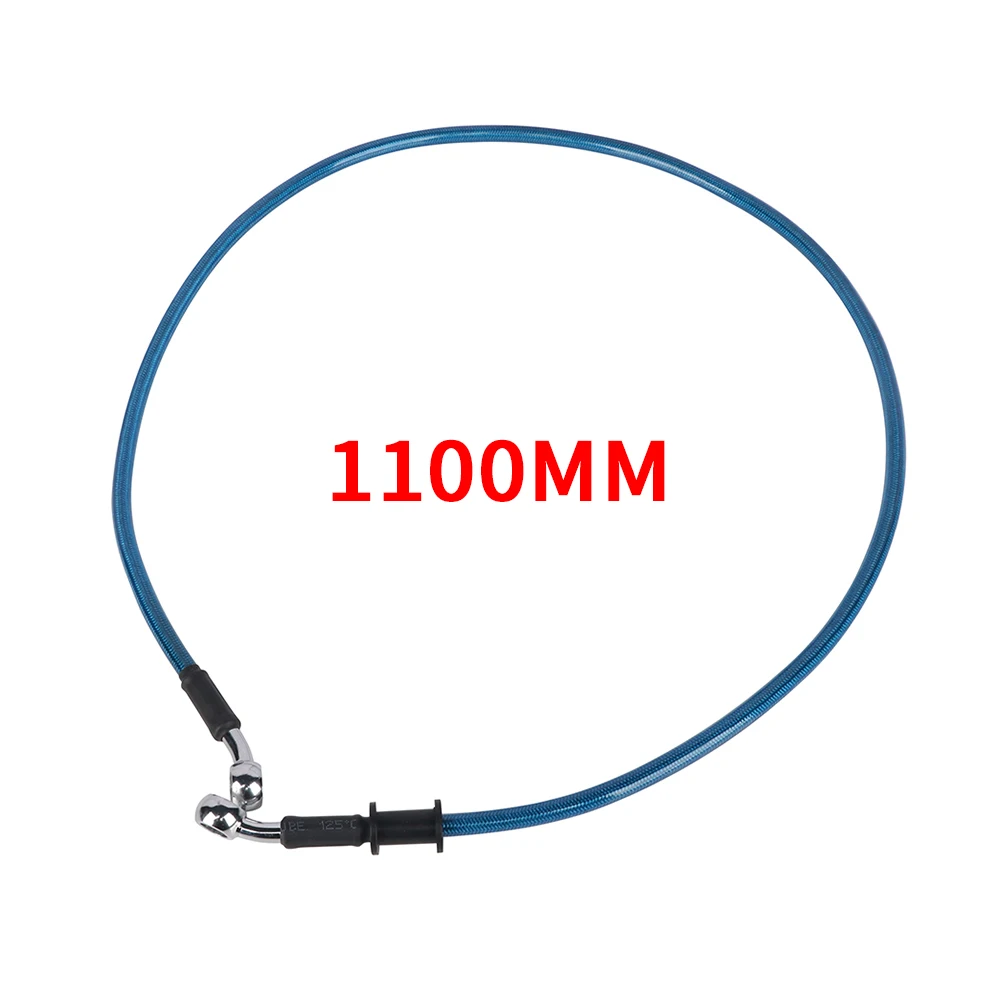 1100mm Мотоцикл 500 мм до 2000 мм Байк плетеная стальная Тормозная Линия сцепления Масляный шланг трубка для YAMAHA YZ YZF WR 125 250 426 уличные велосипеды - Цвет: 1100mm