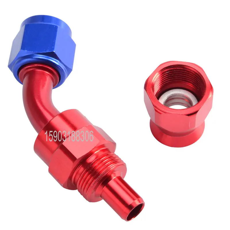 

AN10 fittings PTFE 45 Degree APS Anodized Female AN10 Hose End Oil hose end fittings