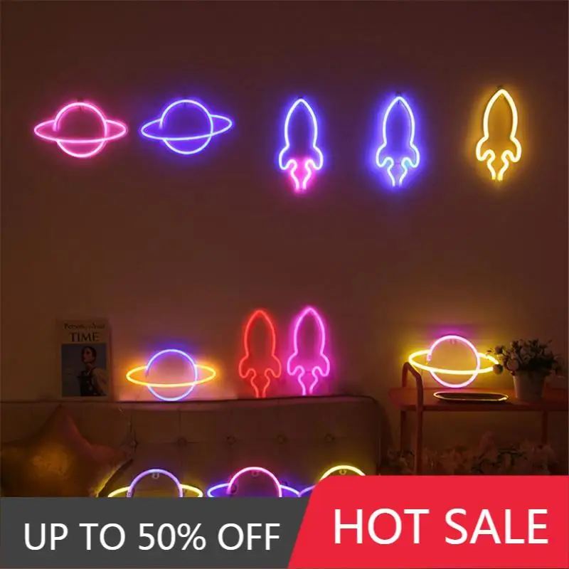 

miflame Neon Night Light Hanging Lamp Creative Decoration LED Christmas Decoration Cute Anime For Home Bedroom Corridor Lighting