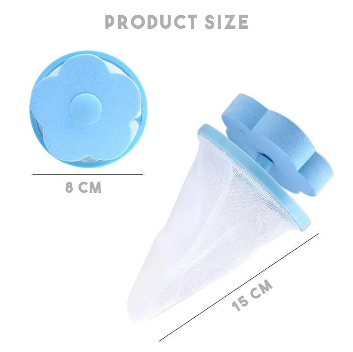 

2pcs Floating Filtering Mesh Hair Removal Catcher Filter Mesh Pouch Cleaning Balls Bag Dirty Collector Washing Machine Filter