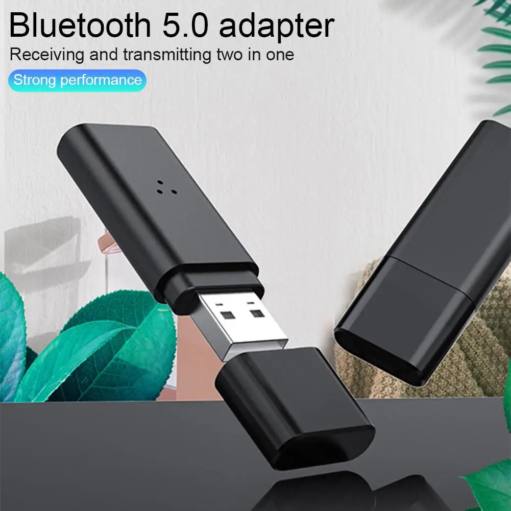 Универсальный USB Bluetooth 5,0 передатчик 2 в 1 ТВ компьютер беспроводной аудио адаптер приемник для автомобиля наушники ПК ТВ дома