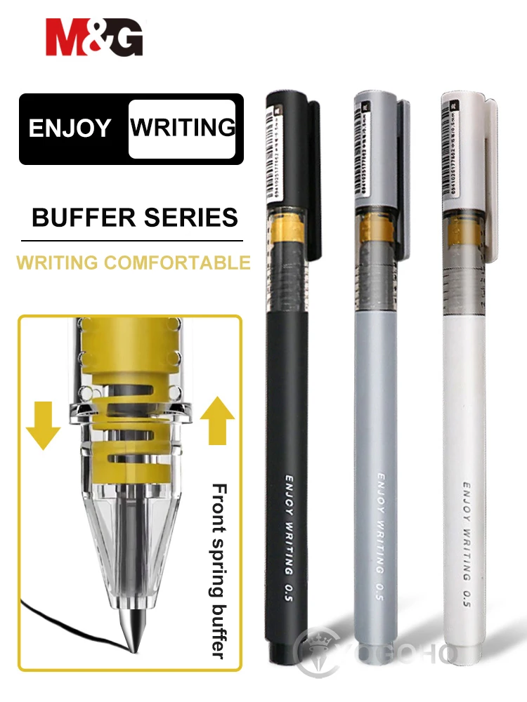 2020 высокое качество Новинка весны буфера гелевая ручка 0 5 мм 7 перо черного цвета