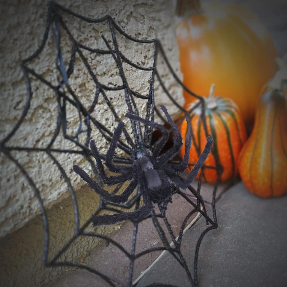 Супер страшный плюшевый паук Хэллоуин вечерние бар украшение дома с