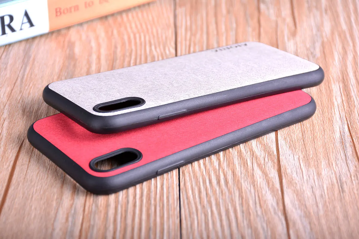 Чехол для iPhone X XR XS max, роскошный текстильный кожаный чехол из мягкого ТПУ, жесткий чехол для телефона для iPhone X XR XS, чехол funda capa