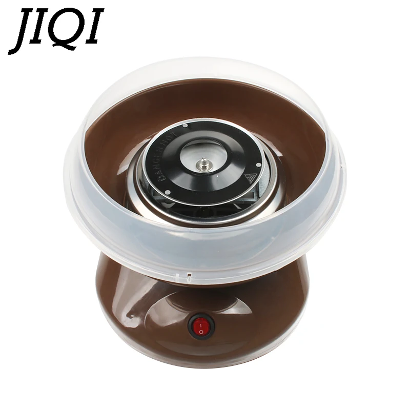 JIQI 110 В/220 В мини-электрическая машина для изготовления сладких хлопковых конфет DIY, портативная машина для изготовления конфет из зефира, феи, нити, закрученная сахарная машина, штепсельная вилка европейского и американского стандарта