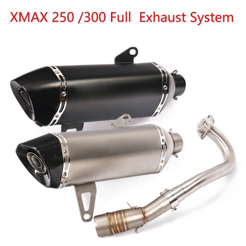 

Motocross Motorcycle Exhaust Full Exhaust System Pipe For Yamaha XMAX300 250 With DB Killer 51MM Caliber 2017-2019