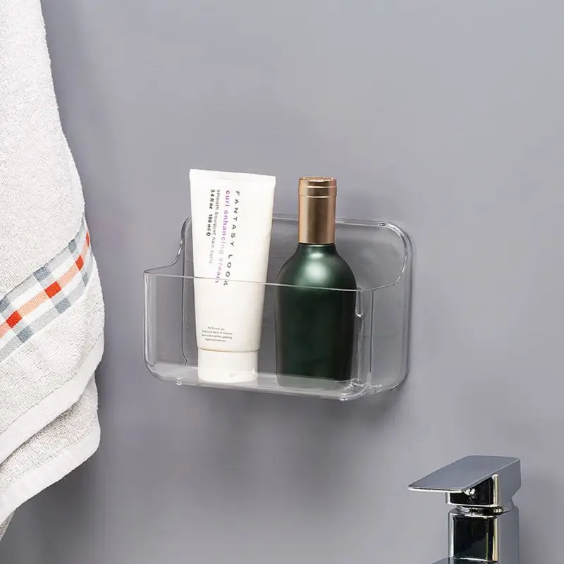 Настенная полка для ванной комнаты органайзер Многофункциональная Корзина без