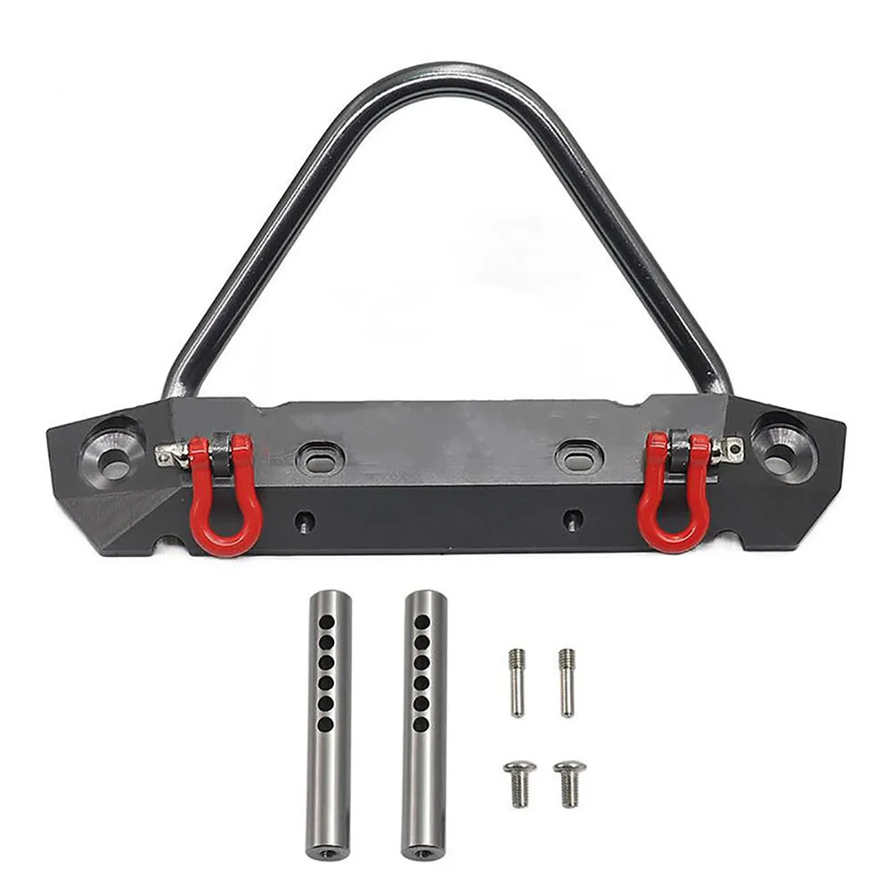 

Металлическая защита для радиоуправляемого автомобиля, передний бампер из алюминиевого сплава для осевого гусеничного автомобиля SCX10, дет...