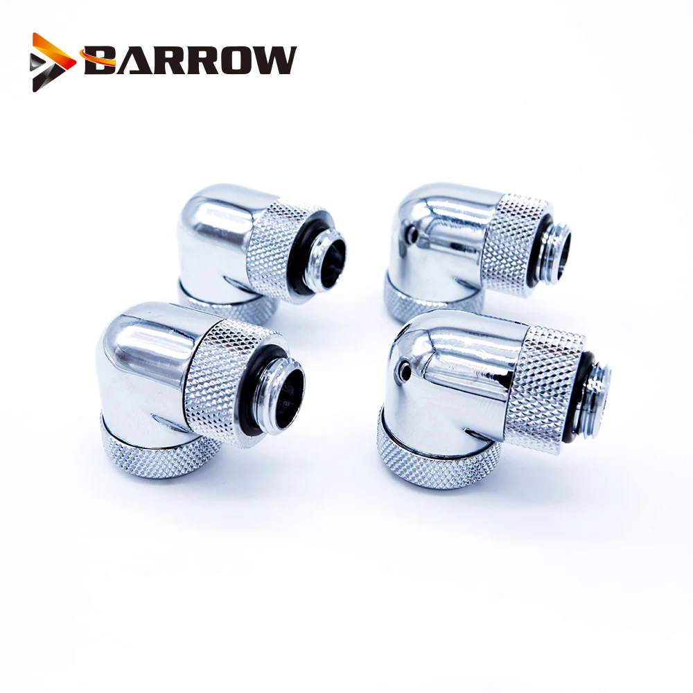 4 шт./лот G1/4 ''90 градусов OD14mm фитинг для жесткой трубки ручной Компрессионный фитинг роторное использование для наружной 14 мм жесткой трубки