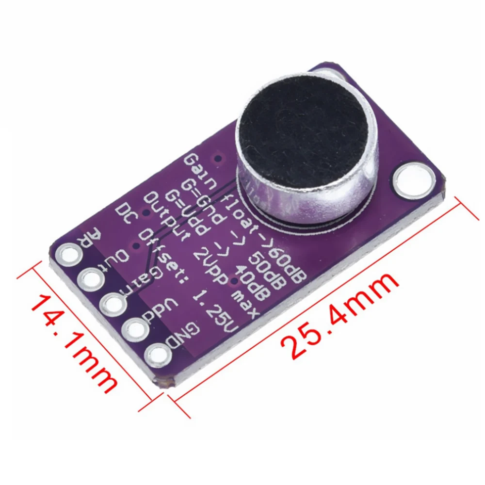 

MAX9814 Microphone AGC Function Audio Amplifier Module MAX 9814 Board Automatic Gain Electronic Component Supply Kit Wholesale