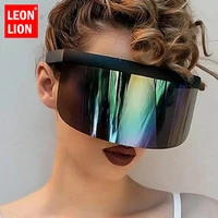 leonlion 2021 oversized sunglasses women brand designer hat glasses women luxury eyeglasses womenmen vintage gafas de sol mujer