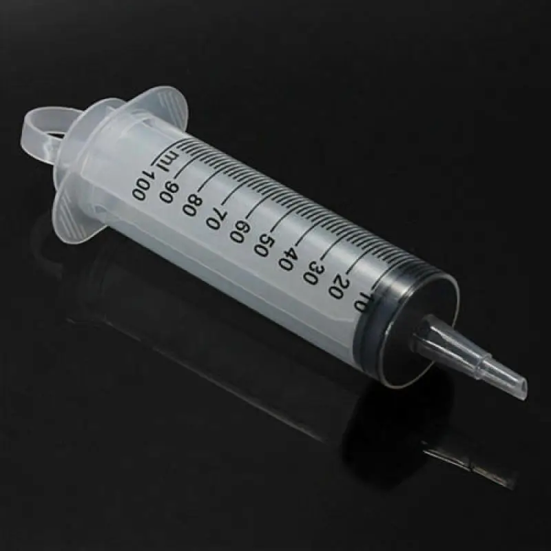 

Plastic Syringe Oil Syringe for Filling Measuring Nutrient Feeding Mixing Liquids Ink Cartridges Cat Feeders 100ml