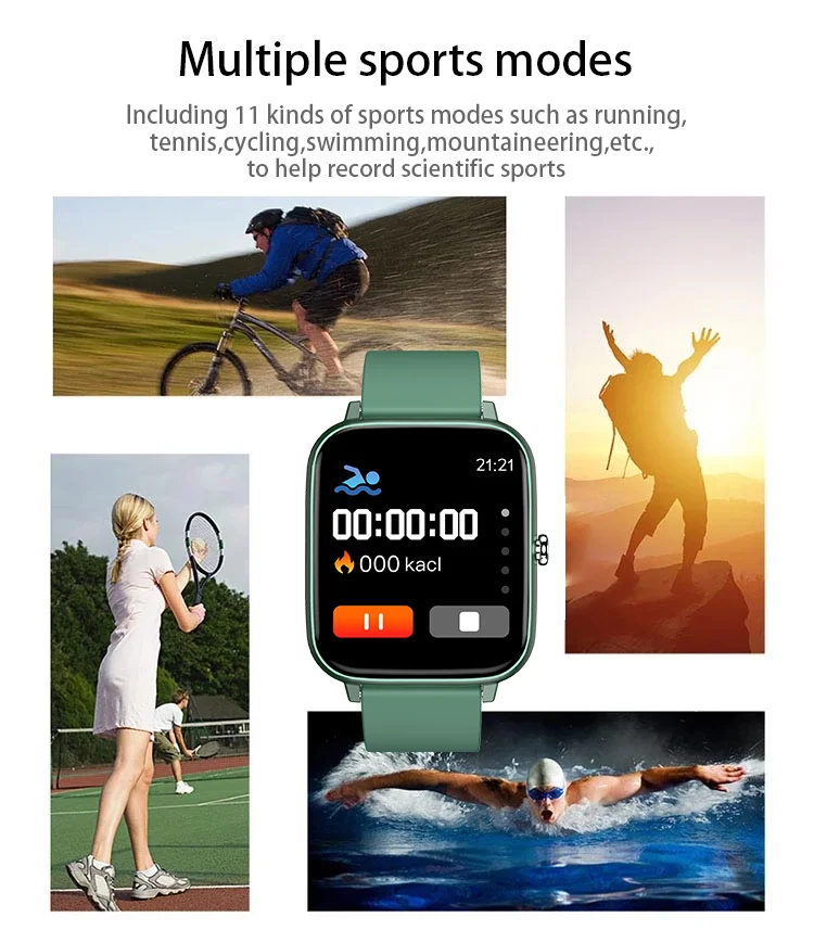 

Smartwatch Blurtooth Call Music Women's Watches Heart Rate Blood Pressure Men's Watch Wristwatch Fitness Bracelet For Xiaomi IOS