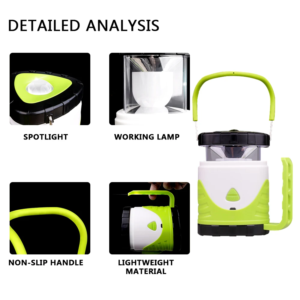 Суперъяркий светодиодный фонарик для кемпинга 8000 Люмен с USB зарядкой|Портативные