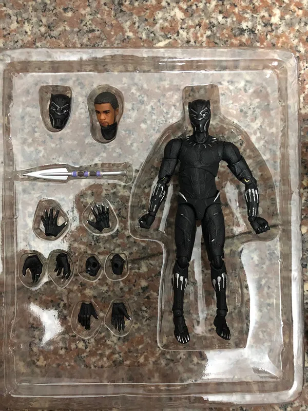 16 см Новый Фильм Мстители эндшпиль 4 Infinity War Mafex 091 Черная пантера ПВХ фигурка