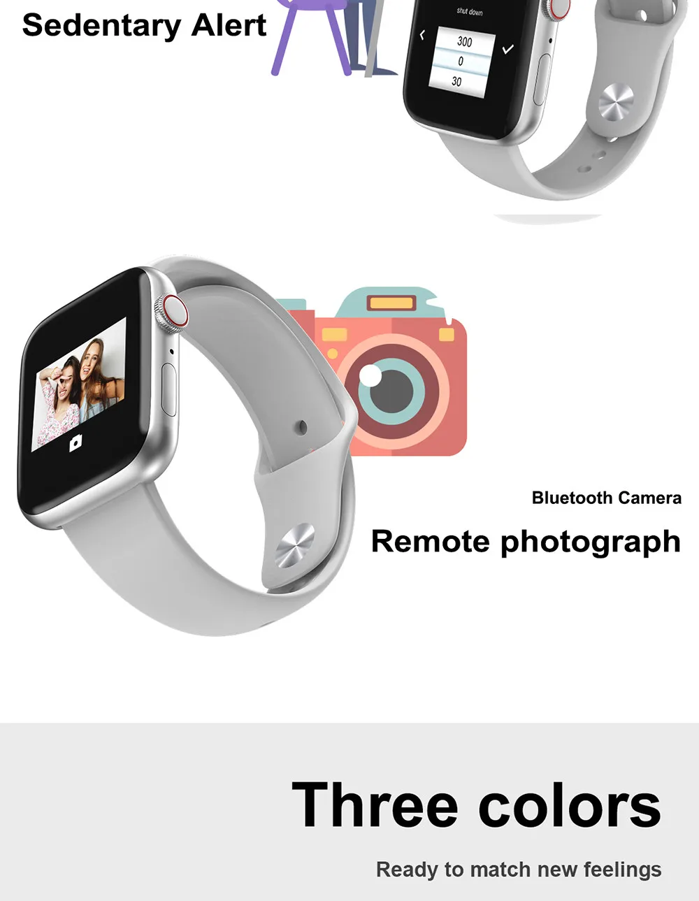 W34 обновление W35 Смарт-часы для женщин мужчин полный сенсорный экран SmartWatch